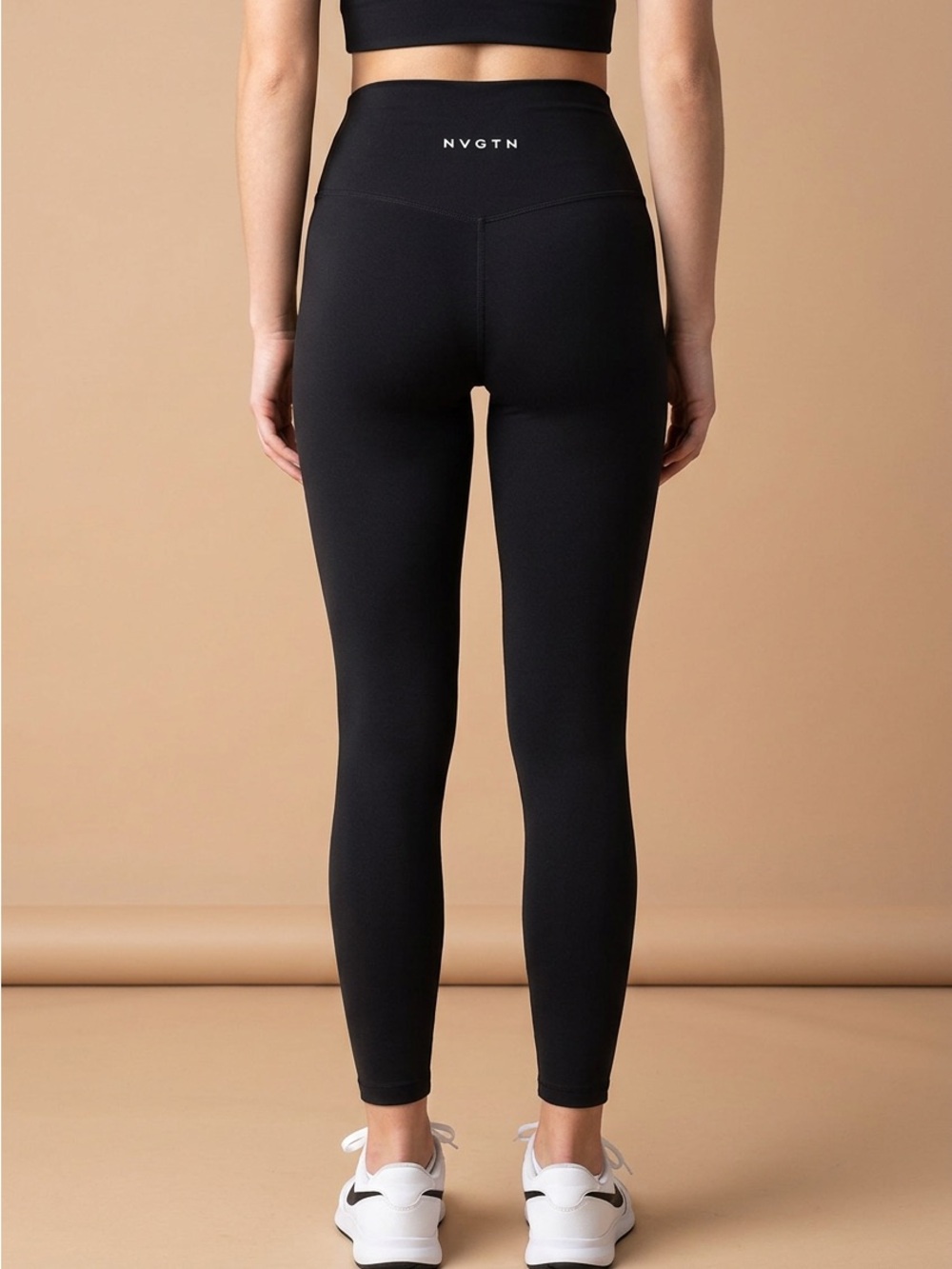 NVGTN Women's High-Rise Black Performance Leggings